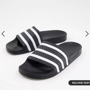 Adidas Originals Adilette sliders in black